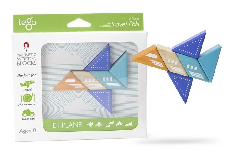 Tegu Klocki Magnetyczne Travel Pals 6szt Odrzutowiec 1+
