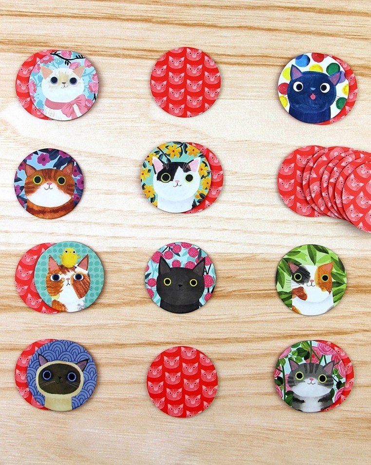 Mudpuppy Gra Mini Memory Koty 24 karty 3+