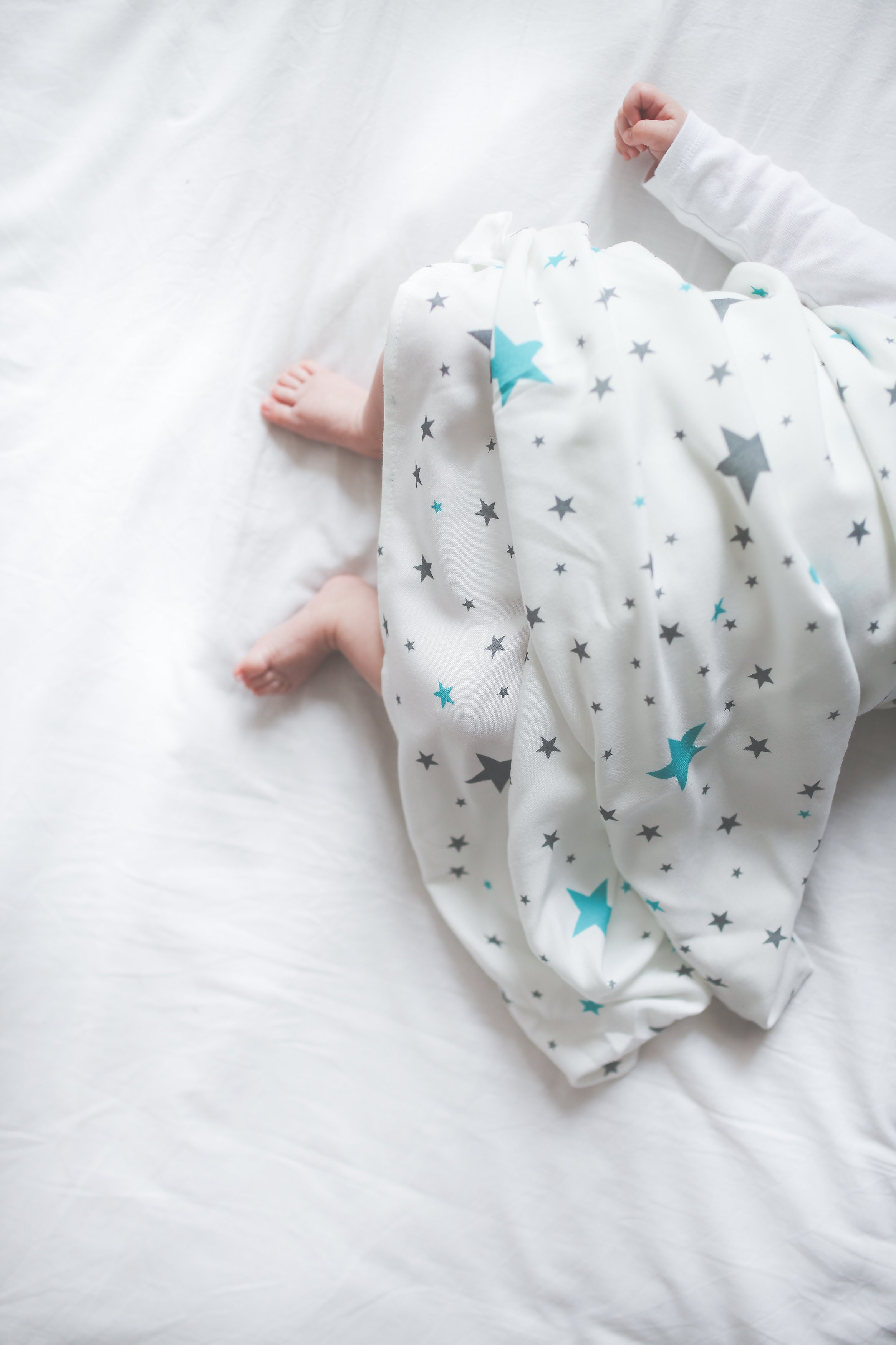 Pink No More Chusta Bambusowa Gwiazdy 120x120cm Premium