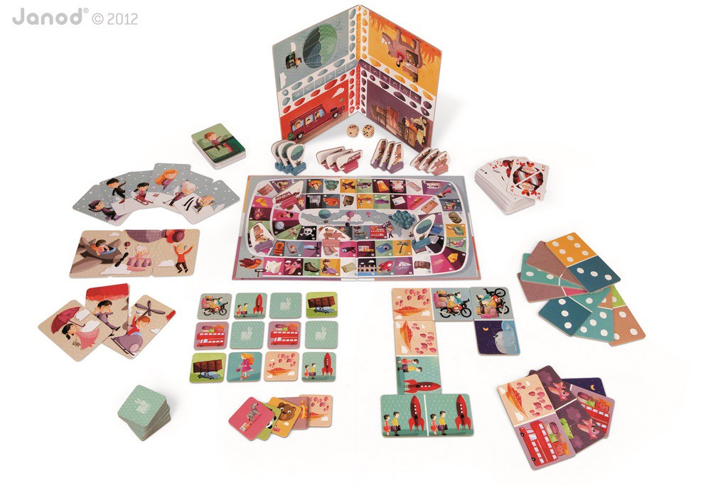Janod Zestaw Gier Touroperator 6w1 5+
