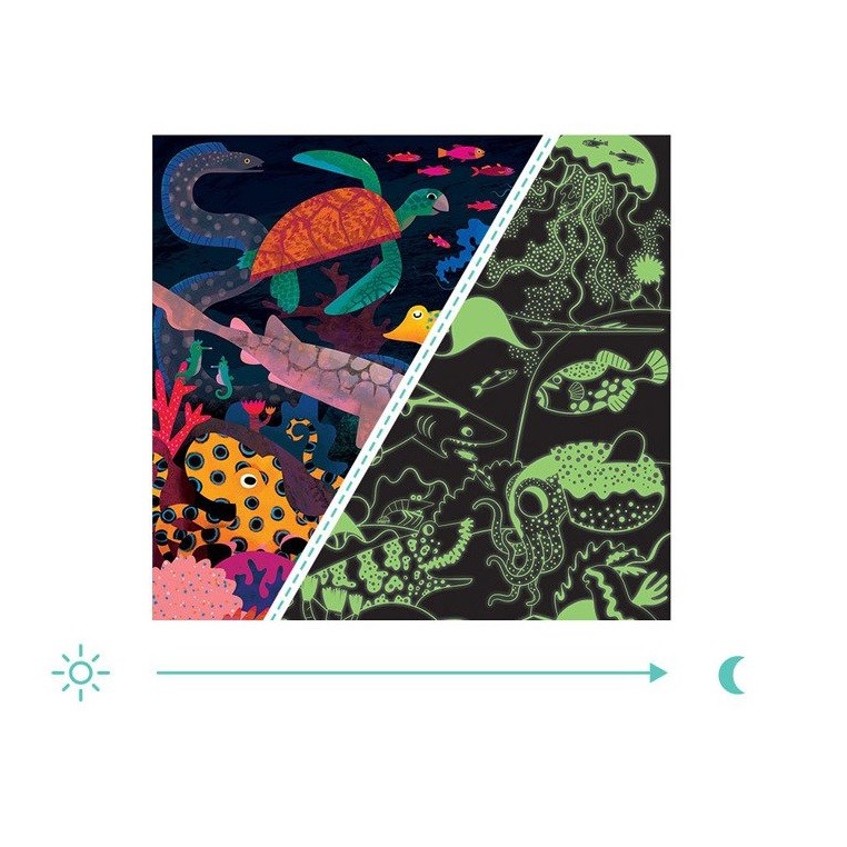 Mudpuppy Puzzle Rodzinne Świecące w Ciemności 500el 8+