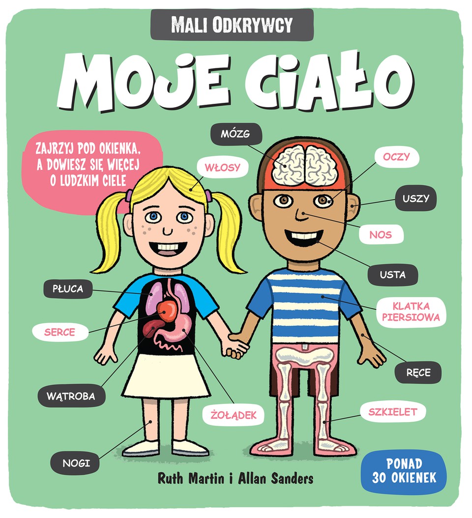 Moje Ciało - Mali Odkrywcy - Książka z Okienkami 2+