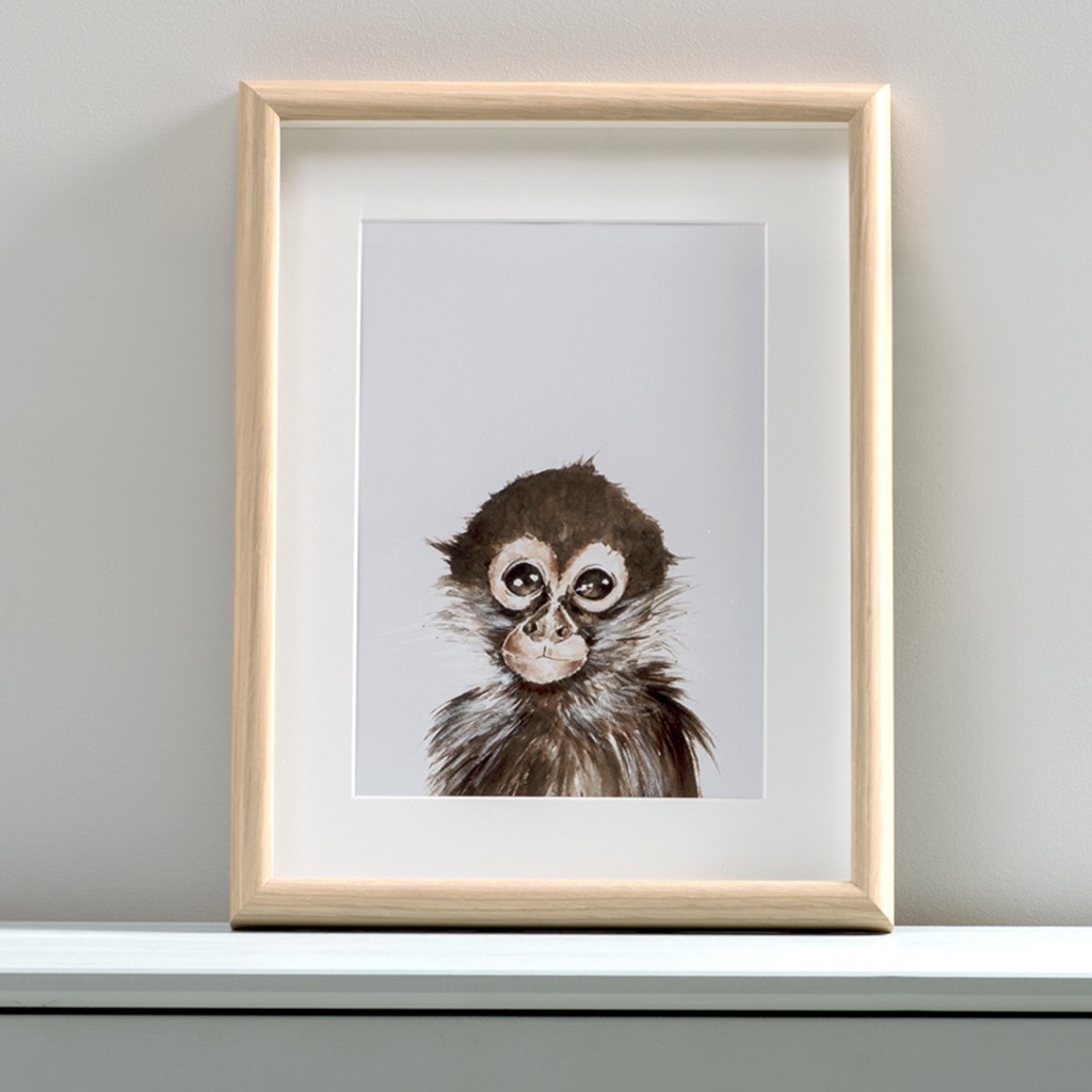 Bimbla Obrazek Małpka A4 - Ilustracja Edukacyjna