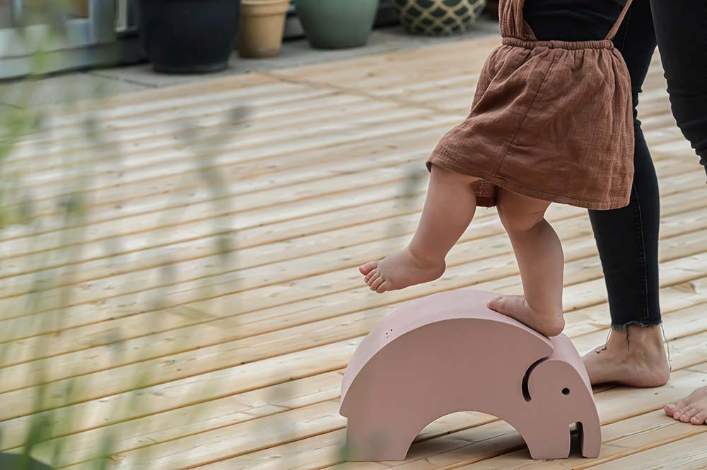 Bobles słoń sensoryczny Vintage rose - rozmiar S