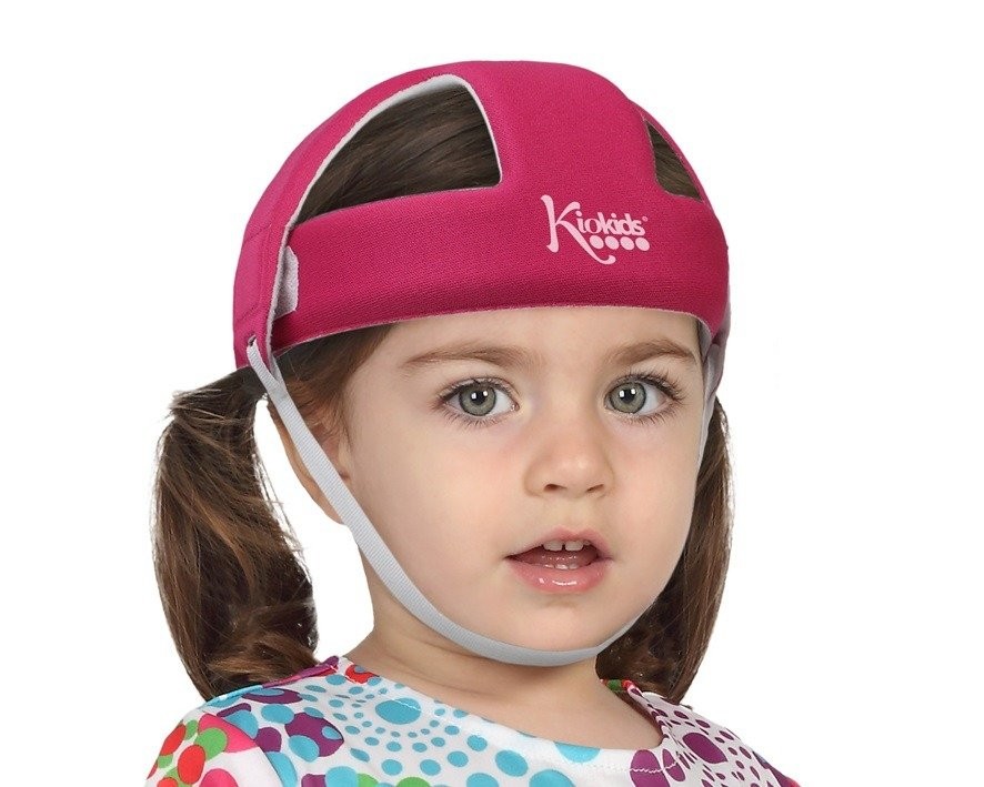 Kiokids Kask ochronny Różowy 6m+ Nauka Chodzenia