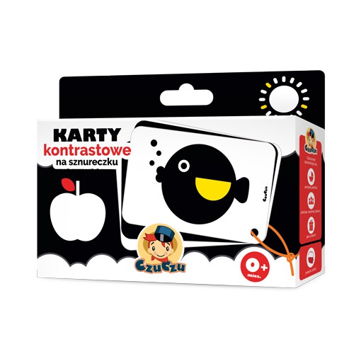 Karty Kontrastowe Czuczu 0+ miesięcy - Rozwój Wzroku