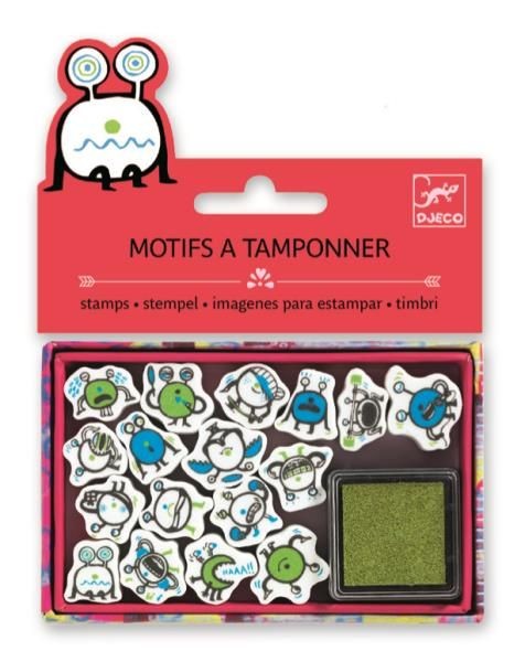 Djeco Stempelki Emotikony 10 szt. 4+ | Kreatywne Zabawki