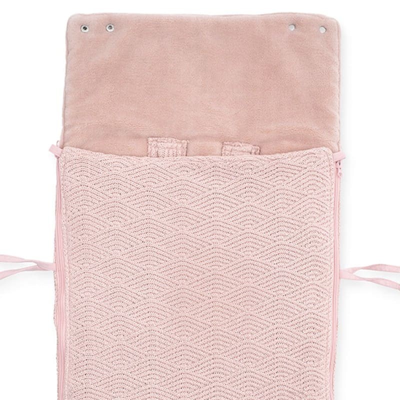 Jollein Śpiworek River Knit do Wózka/Fotelik 0+ Pale Pink