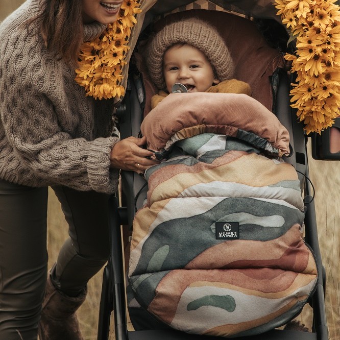 Makaszka Śpiworek Premium Rainbow Mountain 0-18m