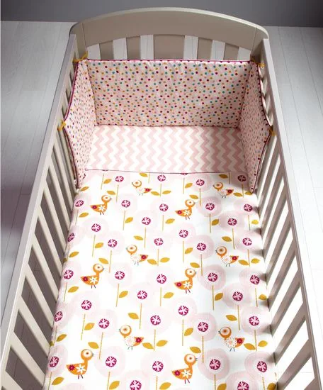 Mamas & Papas Ochraniacz do Łóżeczka Patternology Bird 142×32 cm