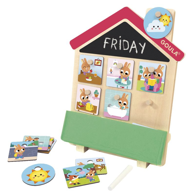 Goula Drewniana Tablica Rutyny Routines House 2+
