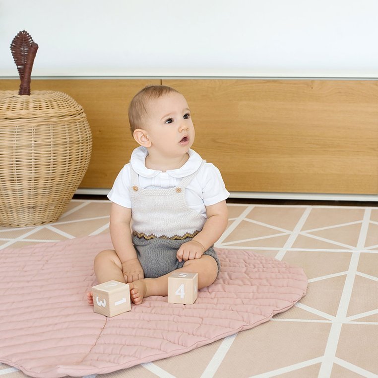 Toddlekind Mata Liść Leaf Mat Sea Shell Bawełna Org 0+