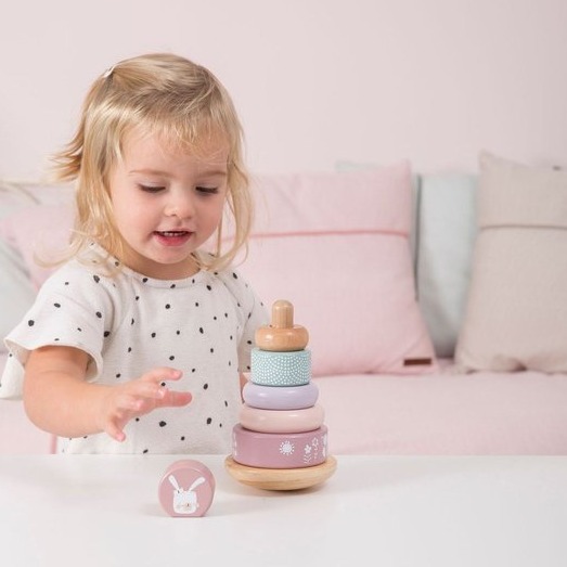 Little Dutch Piramida Róż Drewniana 6el 1+