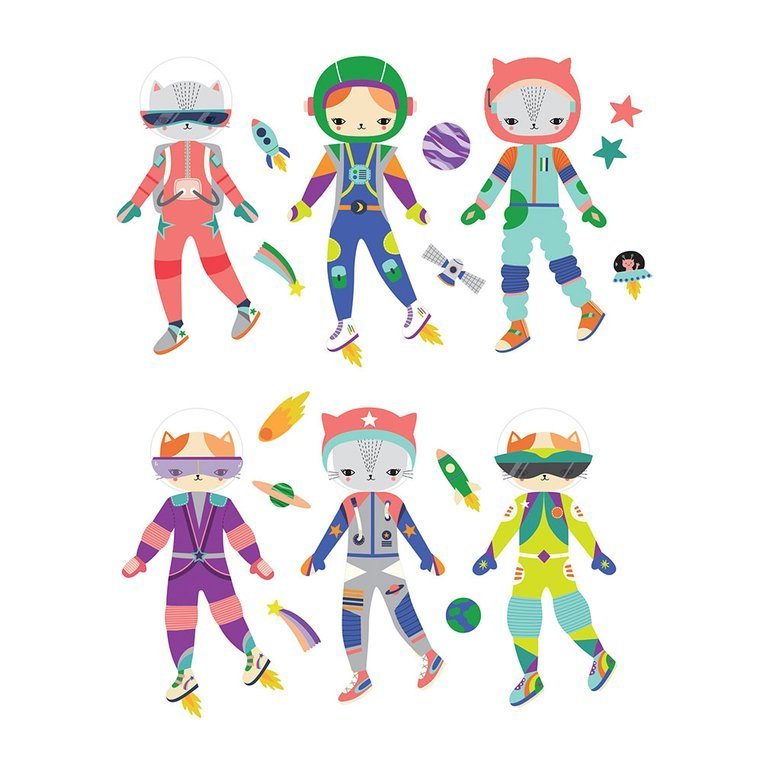 Mudpuppy Magnetyczne Postacie Kosmiczny Kot 4+