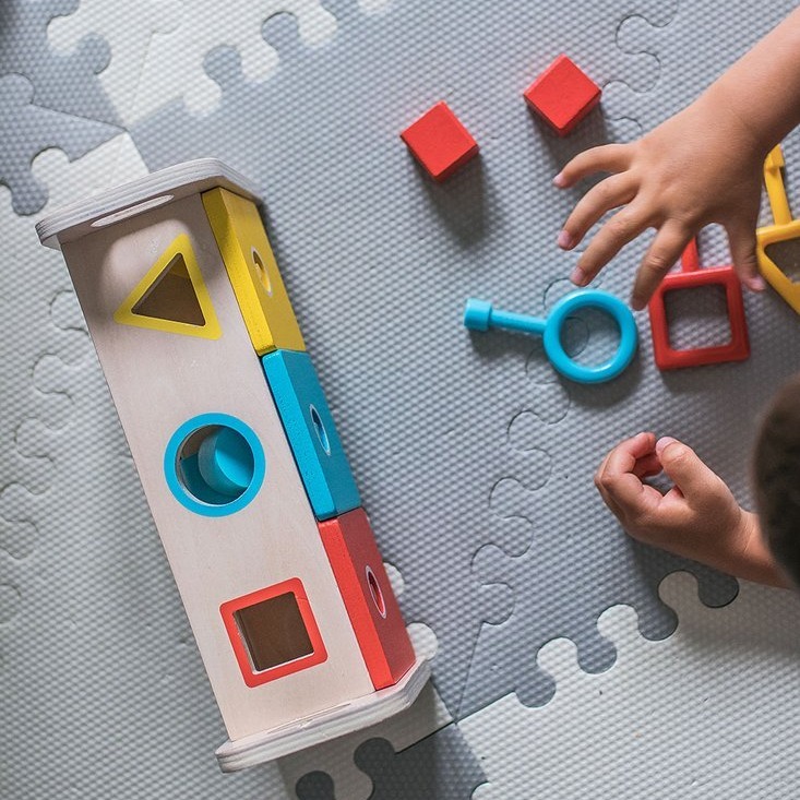 Janod Drewniany Sorter z Kluczykami Essentiel 18m+