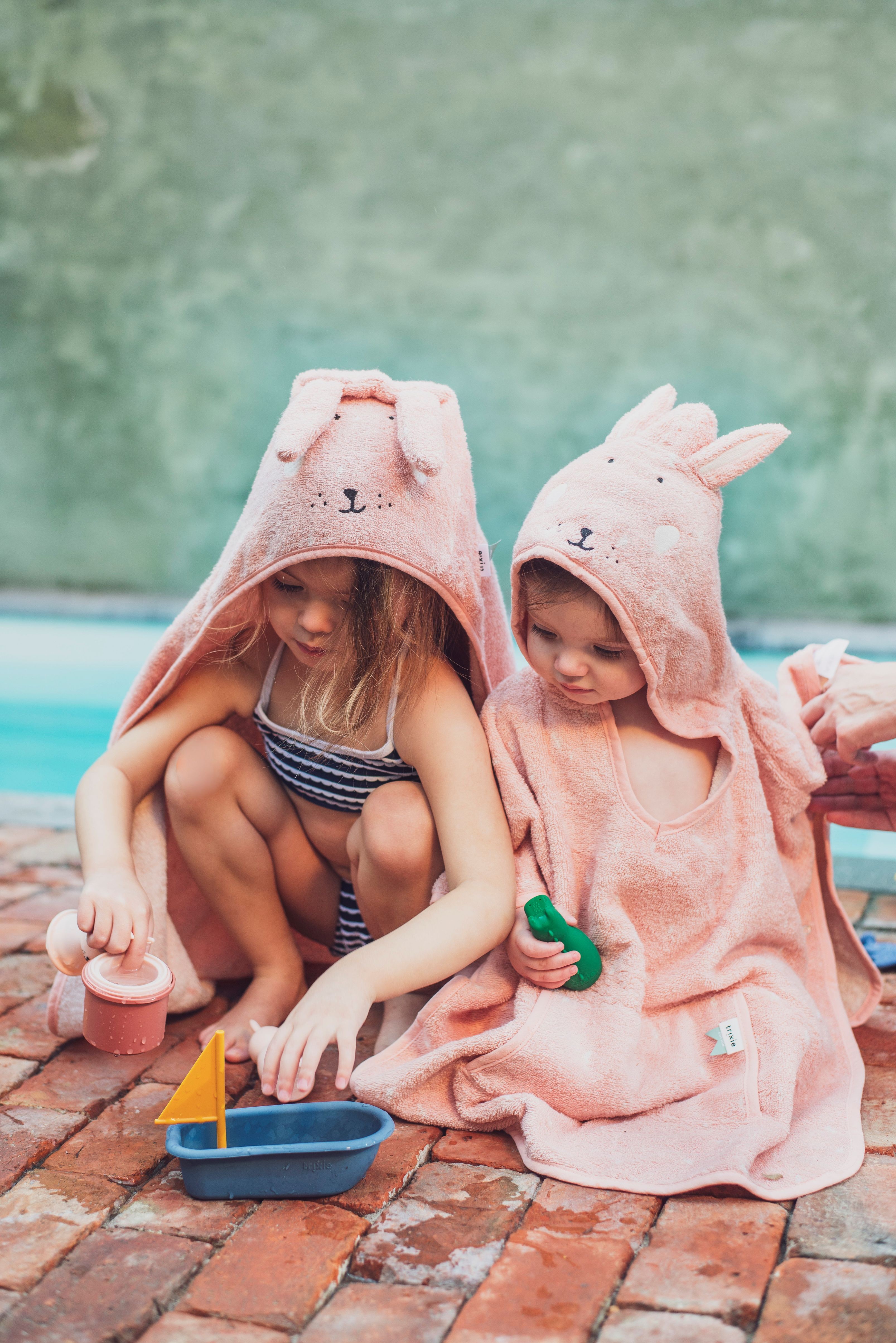 Trixie Baby Ręcznik kąpielowy z kapturem Królik 70×130 cm