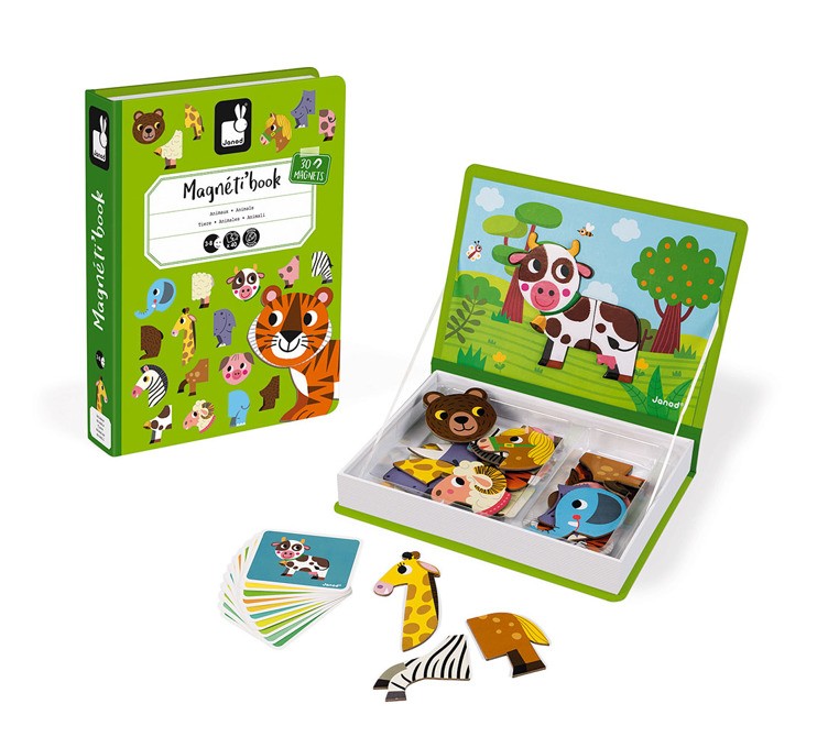 Janod, Układanka magnetyczna Zwierzęta Magnetibook