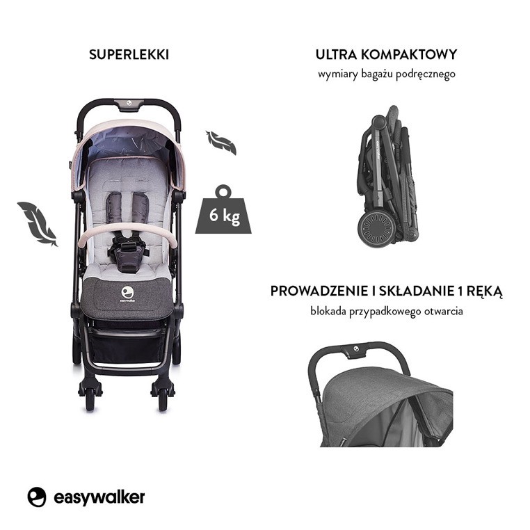 Easywalker Buggy XS Wózek Spacerowy Monaco Apero 0+