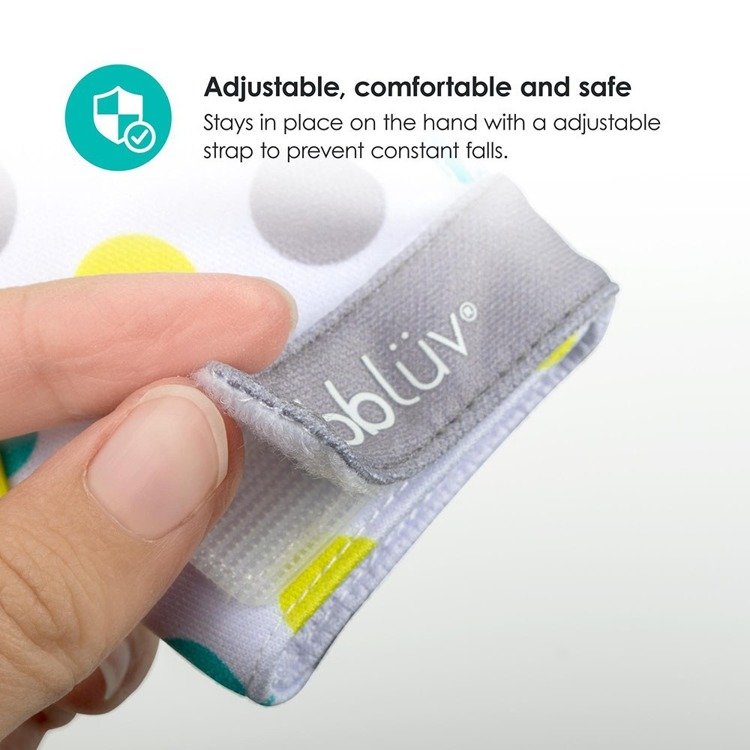 BBluv Rękawica-gryzak Limonkowa 0+