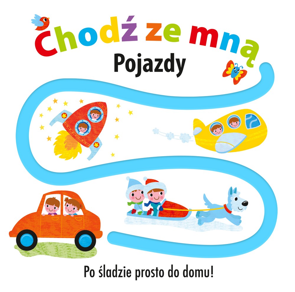 Książka "Pojazdy: Chodź ze mną po śladzie do domu" 1+ | Edukacyjna