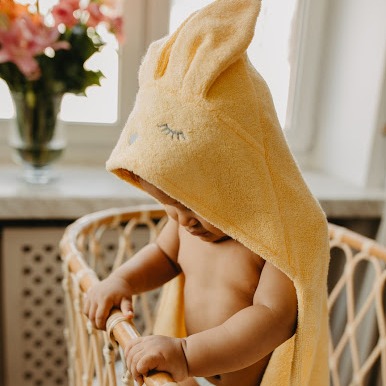 Samiboo Ręcznik Króliczek Bananowy Bambusowy 0+