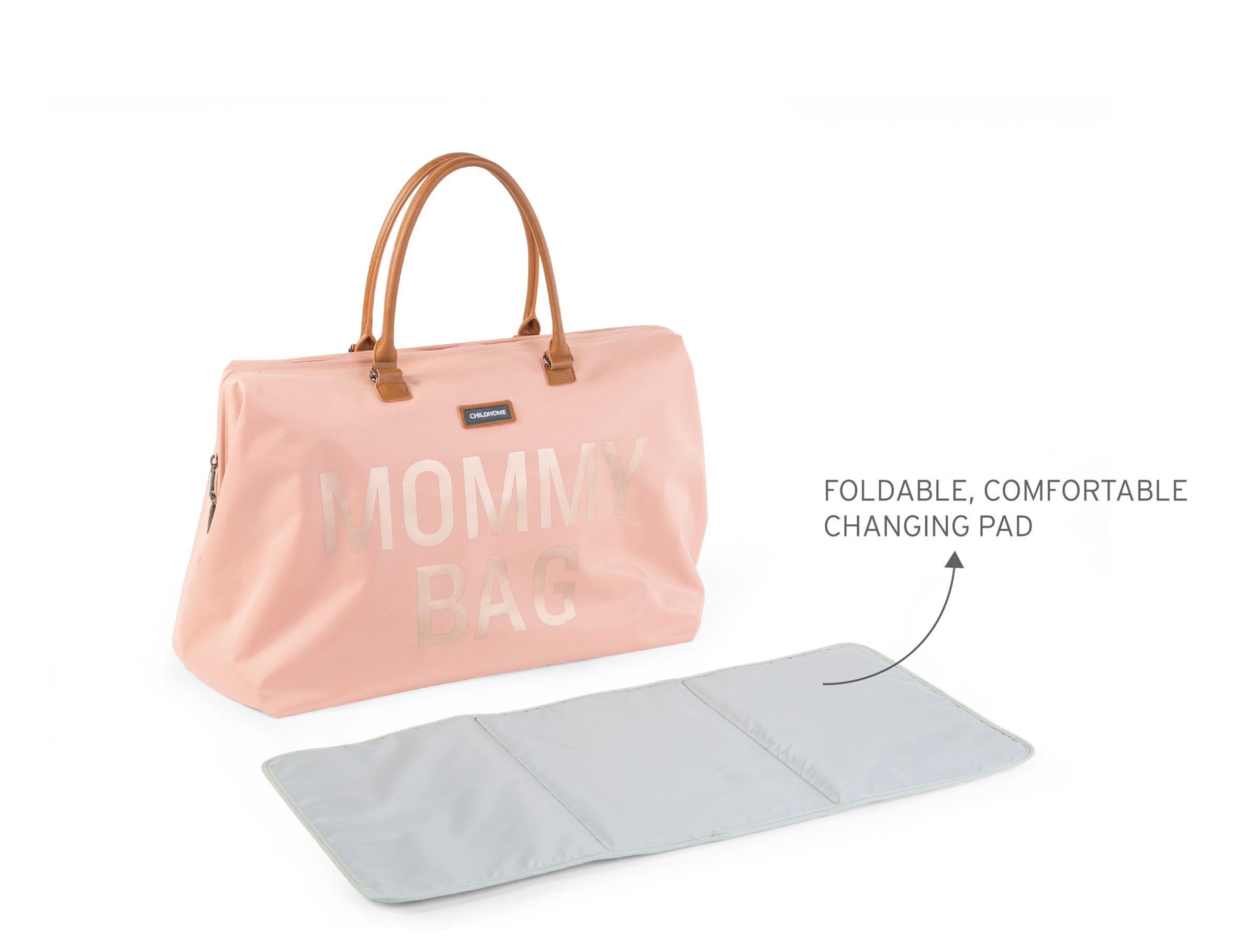 Childhome Torba podróżna Mommy Bag różowa
