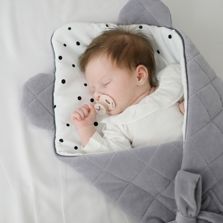 Sleepee Rożek Niemowlęcy Royal Baby Grey/Pink 0+