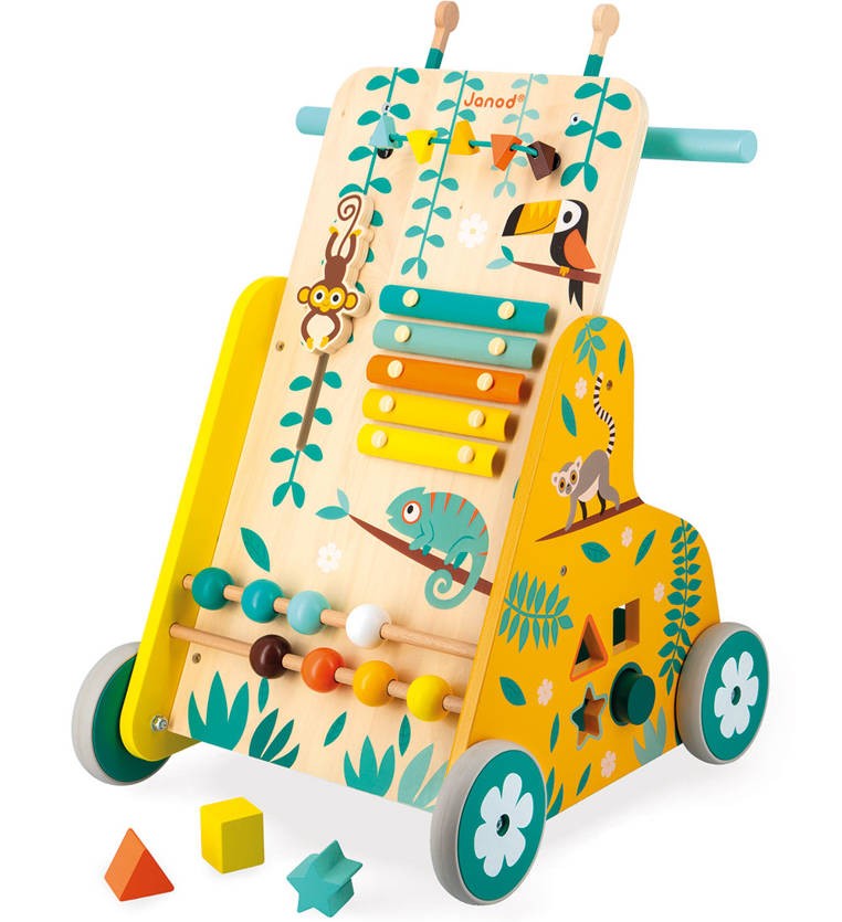 Janod Pchacz Edukacyjny Tropik 12m+