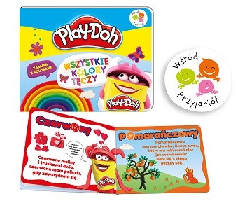 Play-Doh Wszystkie kolory tęczy książeczka 10 str. 2018