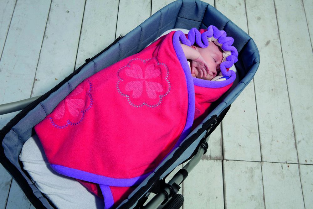 Rożek Lodger Crimson 100x100cm - Funkcyjny Kocyk 0+