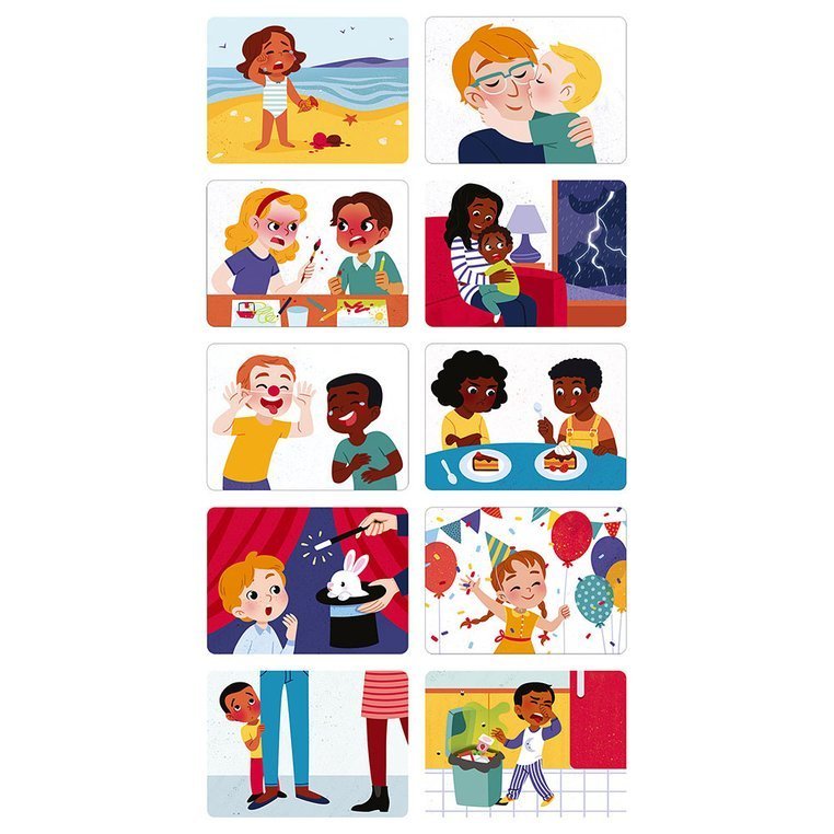 Janod Magnetyczna Układanka Emocje 3+