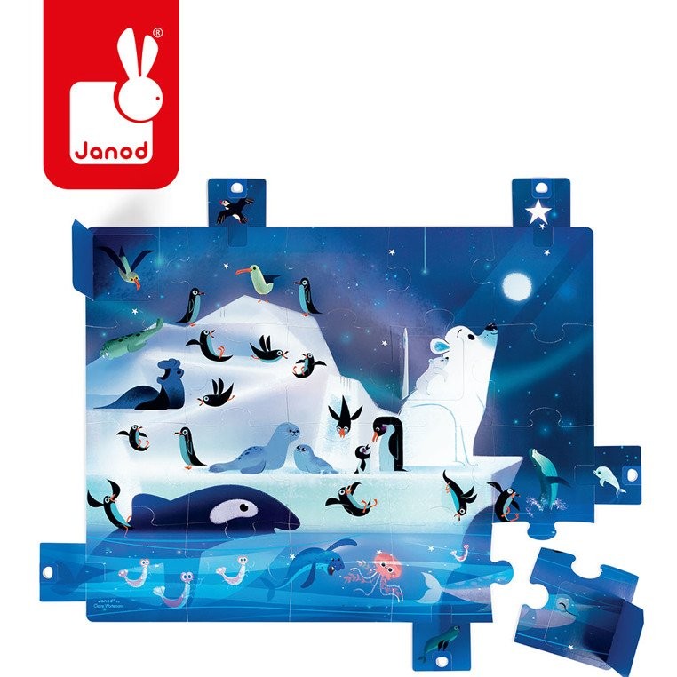 Janod Puzzle z niespodzianką Pod gwiazdami 20el 2+