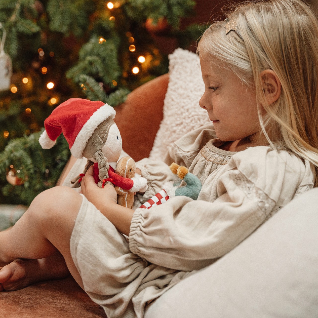 Little Dutch, Laleczka X-mas Rosa 35 cm