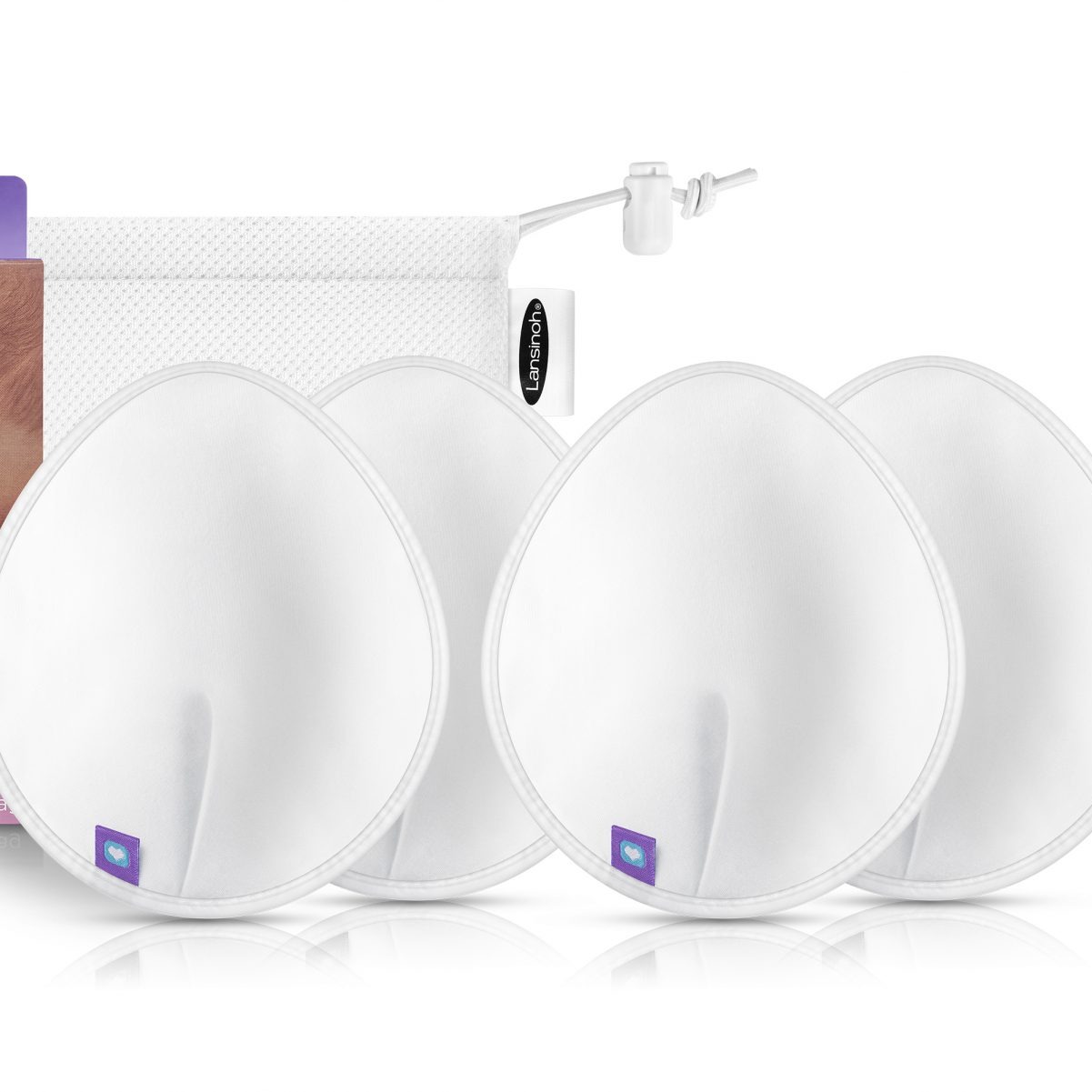 Lansinoh Wkładki Laktacyjne Wielorazowe 4 szt.