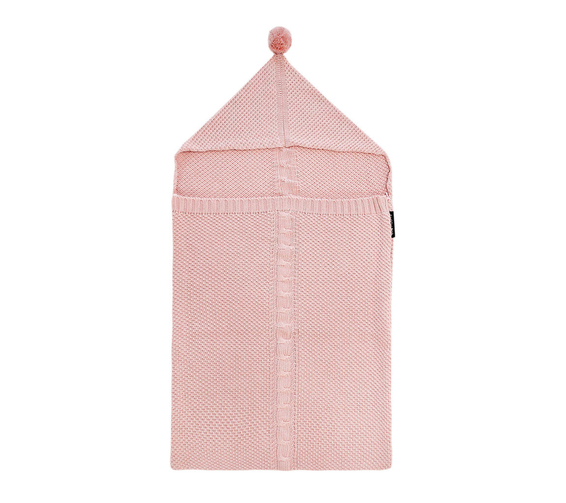 Lullalove Śpiworek-kocyk Lullavorek pudrowy róż 0-8 mies.