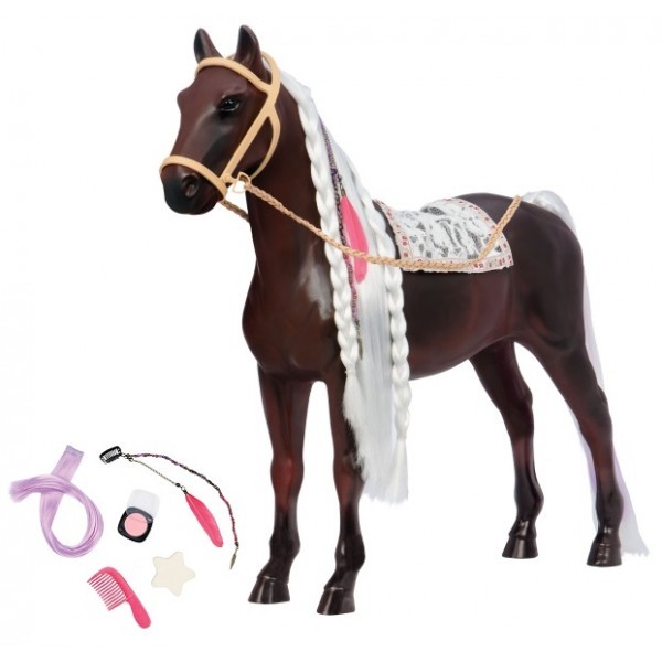Our Generation Koń BOHO dla lalki 46cm - Czesanie i Stylizacja 3+