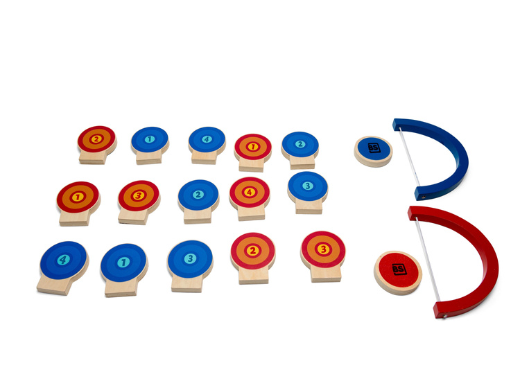 BS Toys, drewniana gra zręcznościowa Kolorowy cel