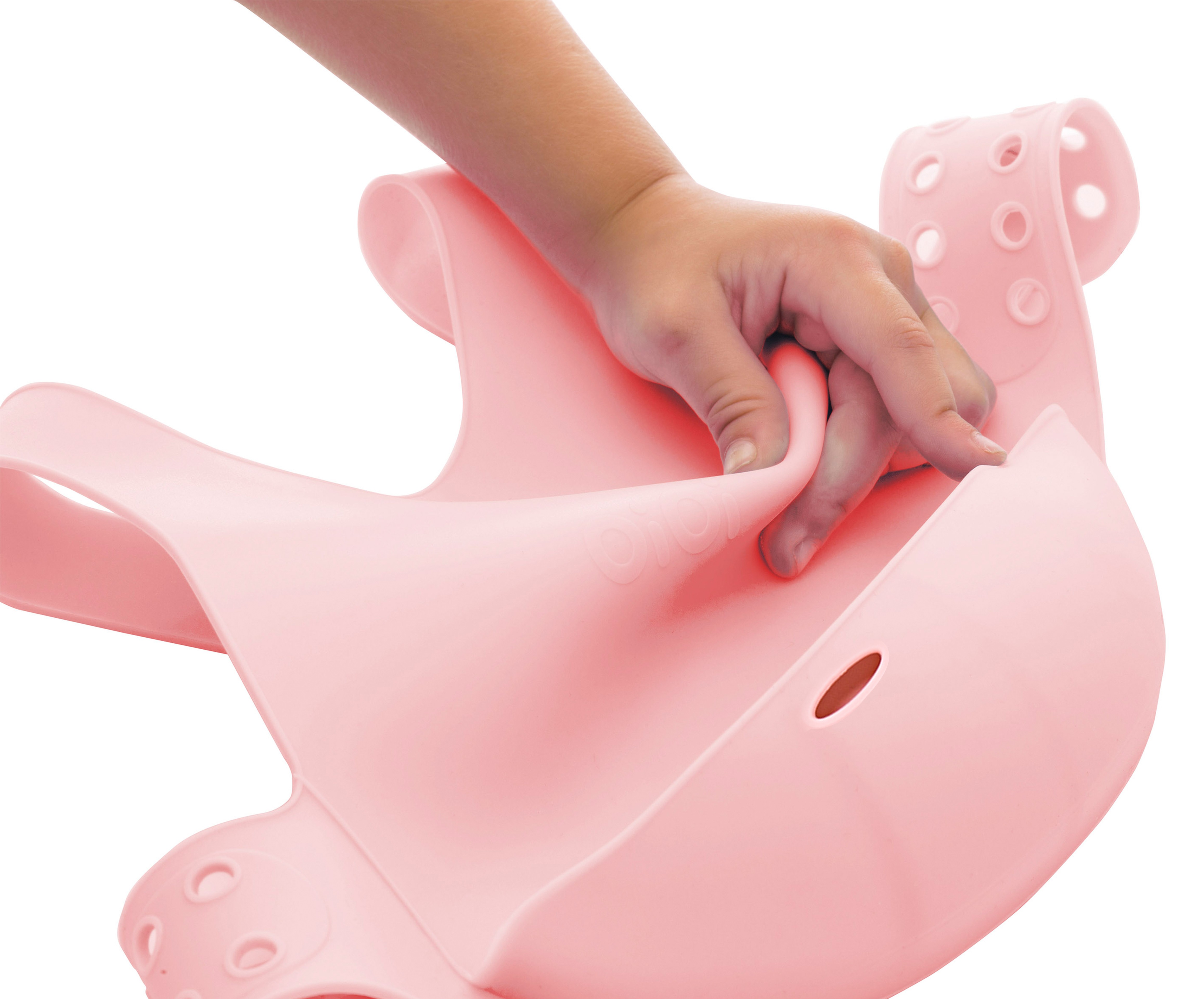 Minikoioi, Śliniak silikonowy z kieszonką różowy