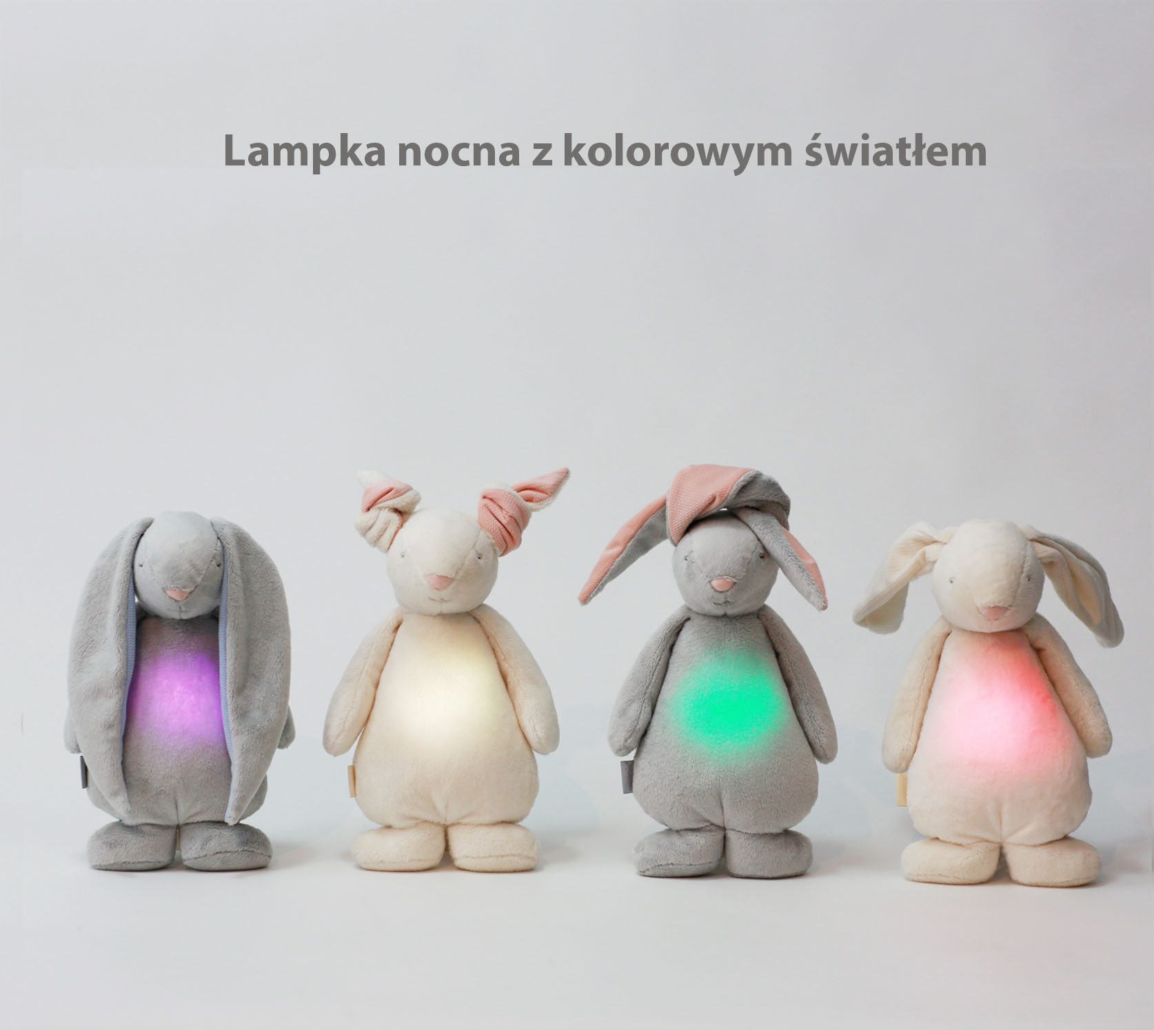 Moonie, Szumiący króliczek z lampką CREAM