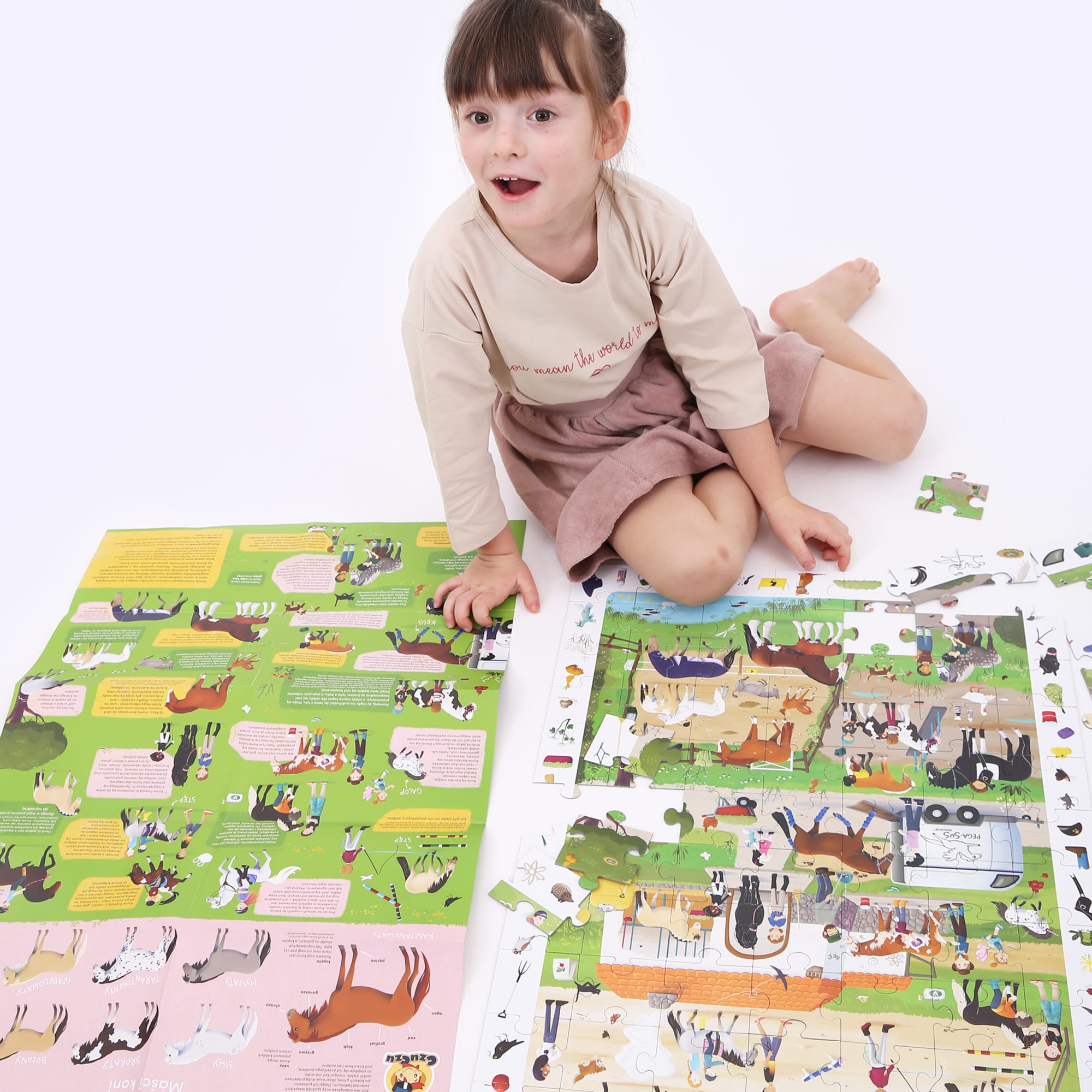 Czuczu Puzzle obserwacyjne Stadnina koni 84el. 5+