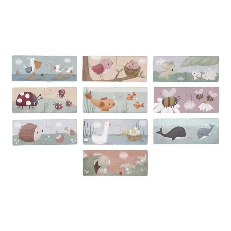 Little Dutch Puzzle Duo Kwiaty & Motyle 2+ | 10 par