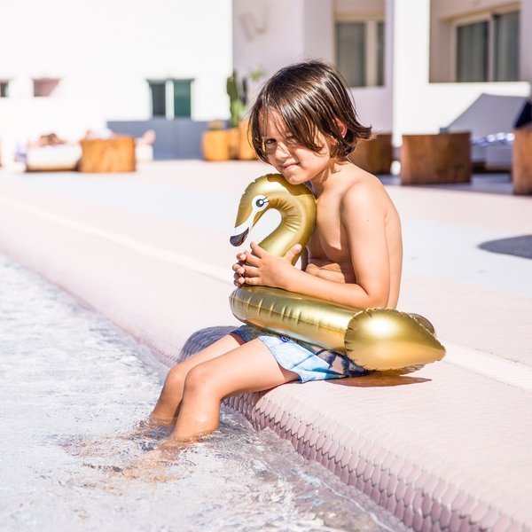 The Swim Essentials Dmuchany Łabędź Złoty 120cm 3+