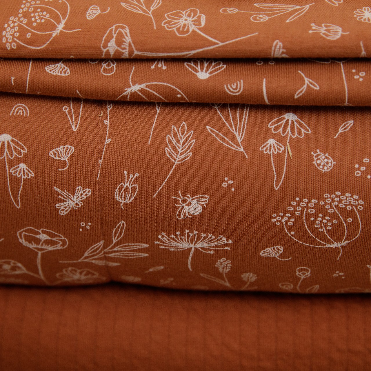 Little Dutch Śpiworek do spania Wild Flowers Rust 70cm 3-9mc