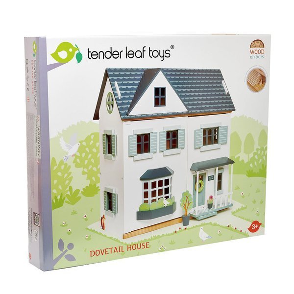 Tender Leaf Toys Drewniany Domek dla Lalek 3 Piętra