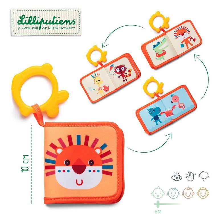 Lilliputiens Książeczka do kąpieli Lew Jack 6m+