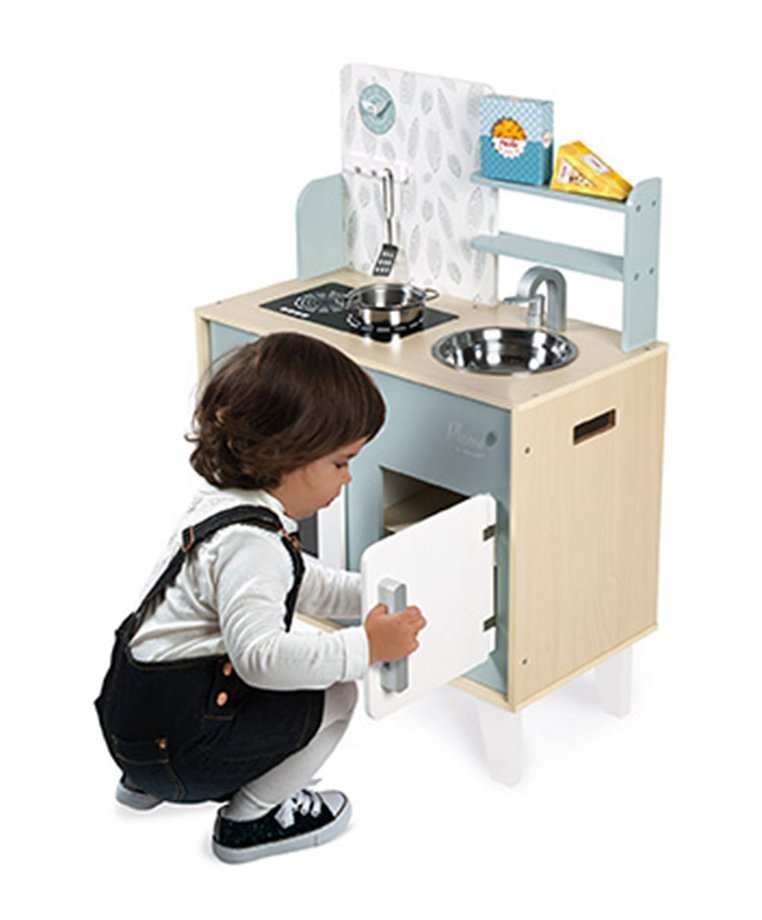 Janod, Kuchnia drewniana duża z akcesoriami Plume