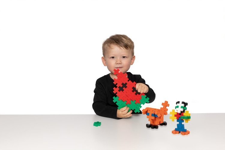 Plus-Plus, Midi Basic - 70 szt walizka metal i książeczka