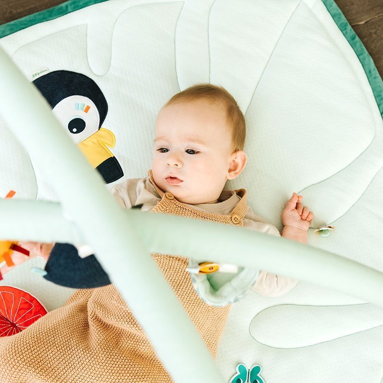 Lilliputiens Mata Edukacyjna Dżungla 0m+ z Pałąkami