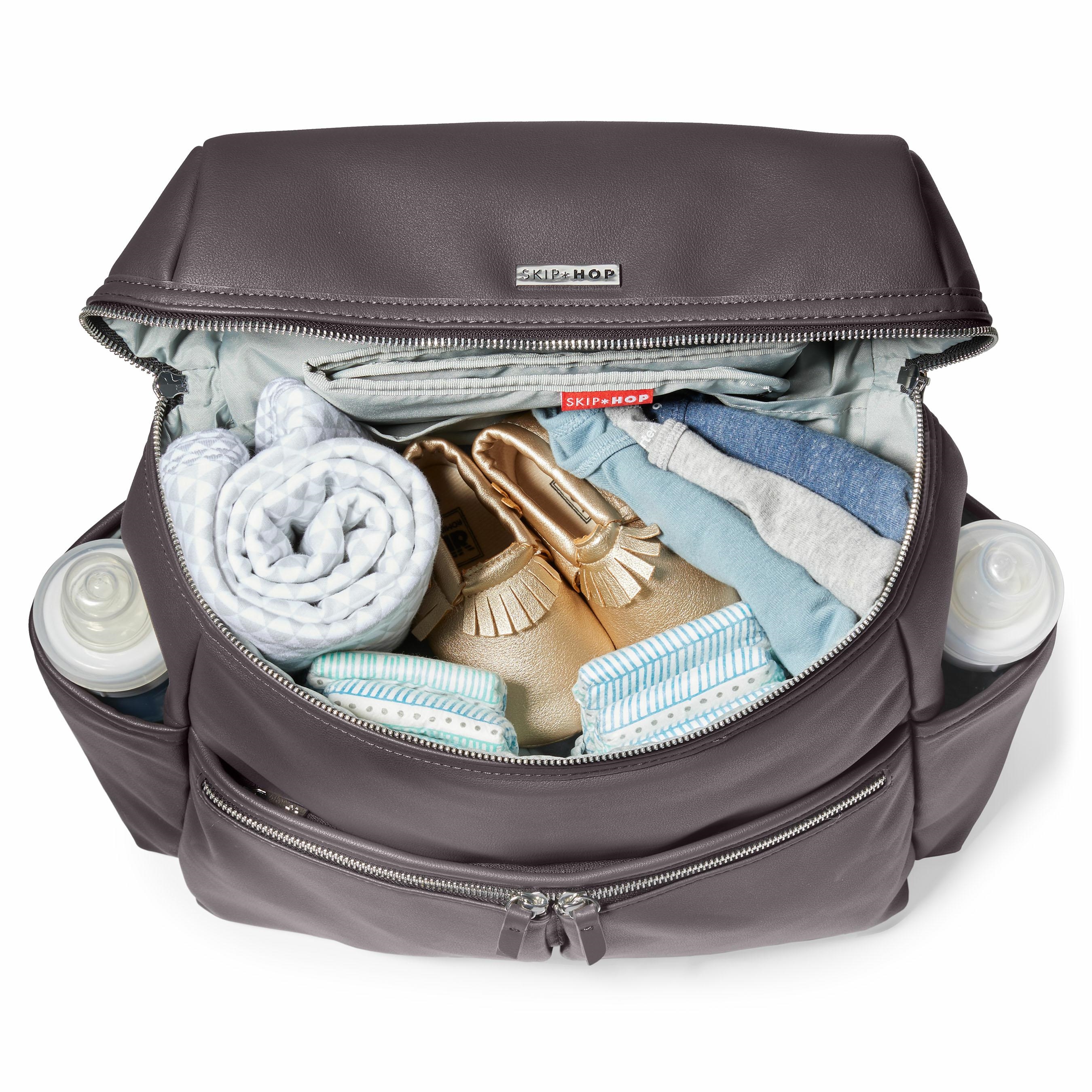 Skip Hop Plecak Flatiron Grey Raisin - Torba do Wózka