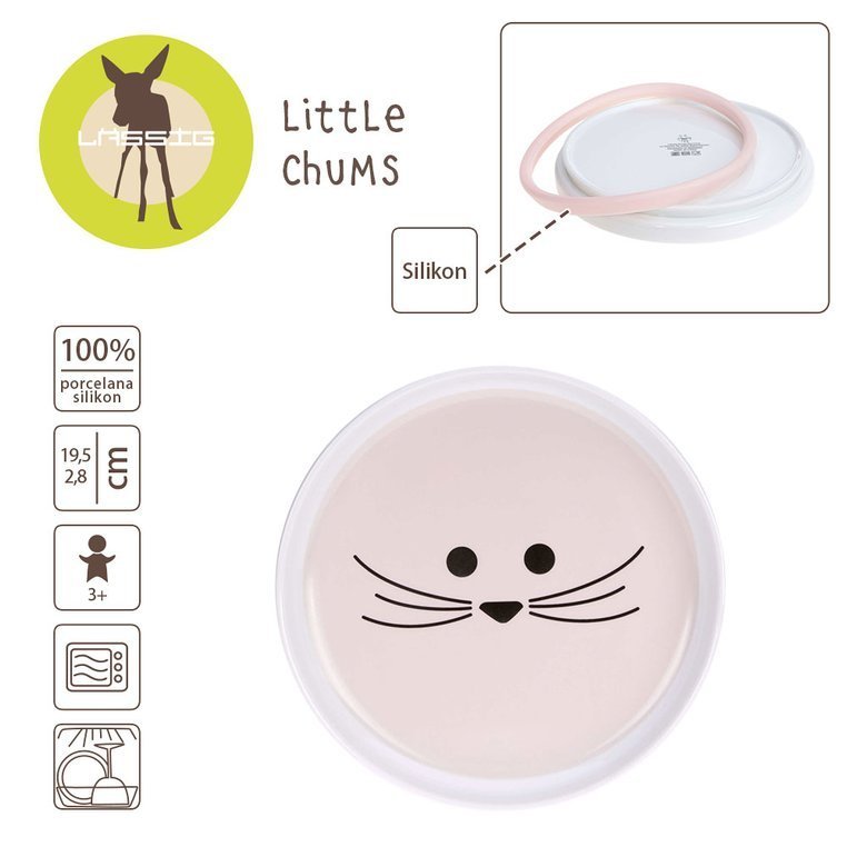 Lassig Talerz Porcelanowy Little Chums Mysz 3+